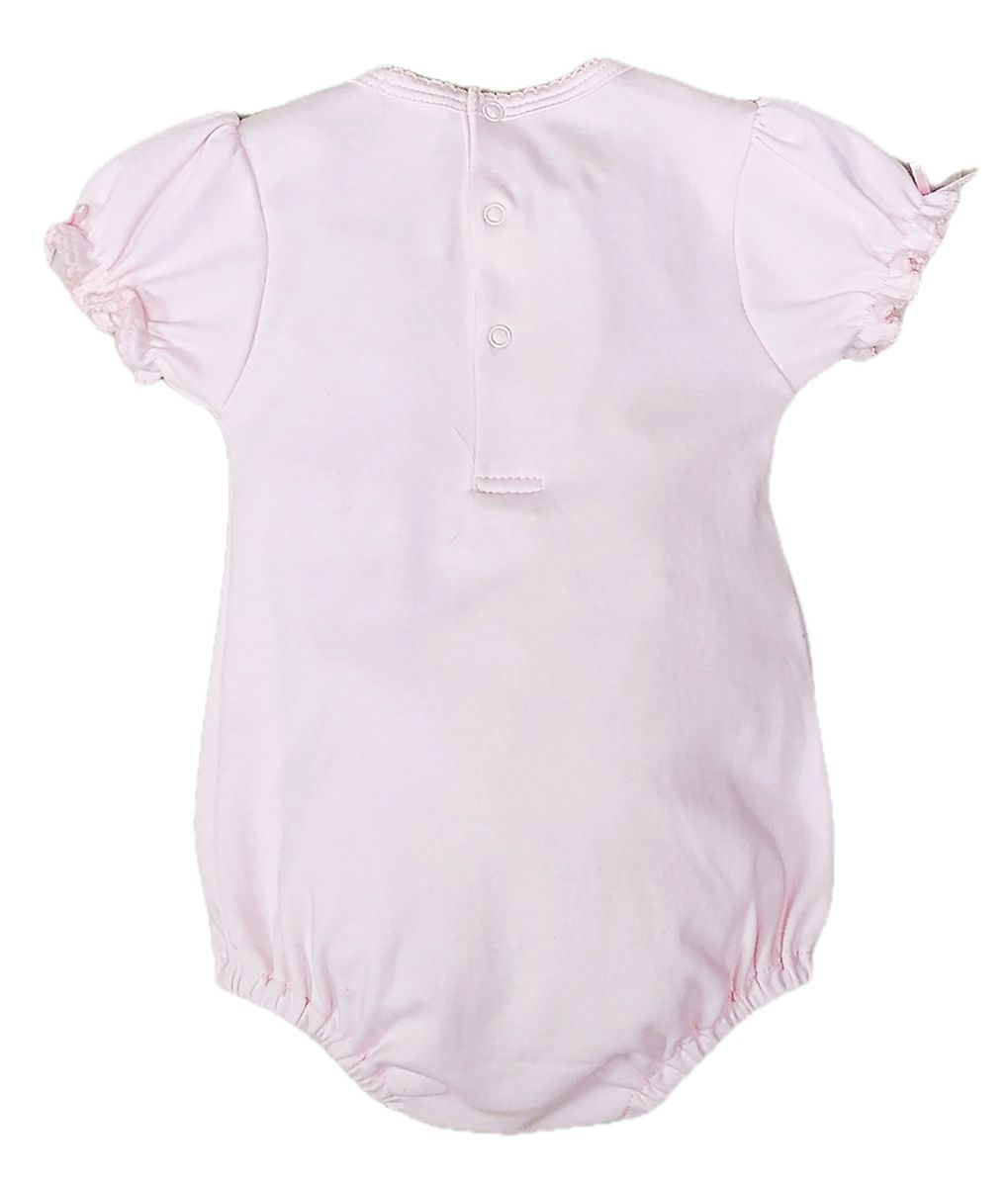 Classic Pink Smocked Romper