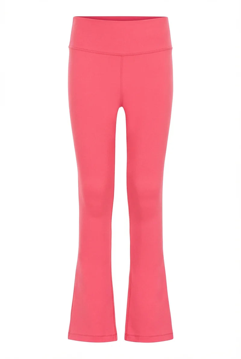 PLEAT- Florie Flare Leggings Coral