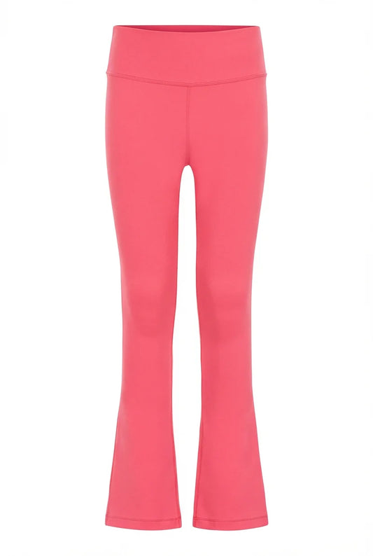 PLEAT- Florie Flare Leggings Coral