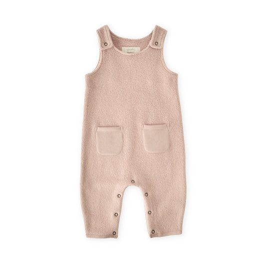 Teddy Fleece Overall  - Rose Pink