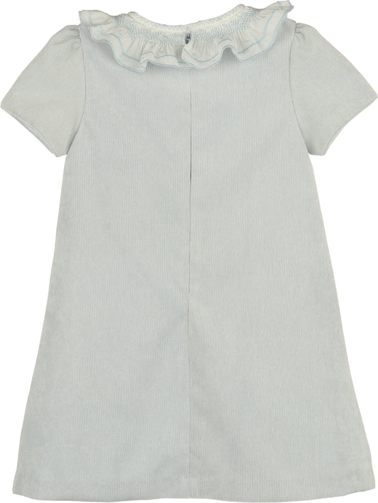 Sweet Corduroy Dress- Blue