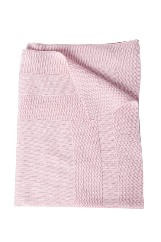 Nella Pima-  Pink Knit Blanket