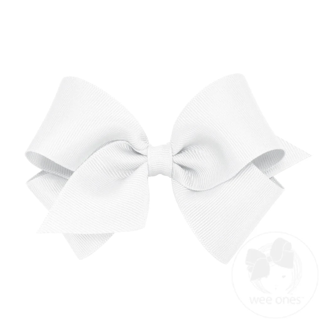 Small Classic Grosgrain Hair Bow (Plain Wrap)