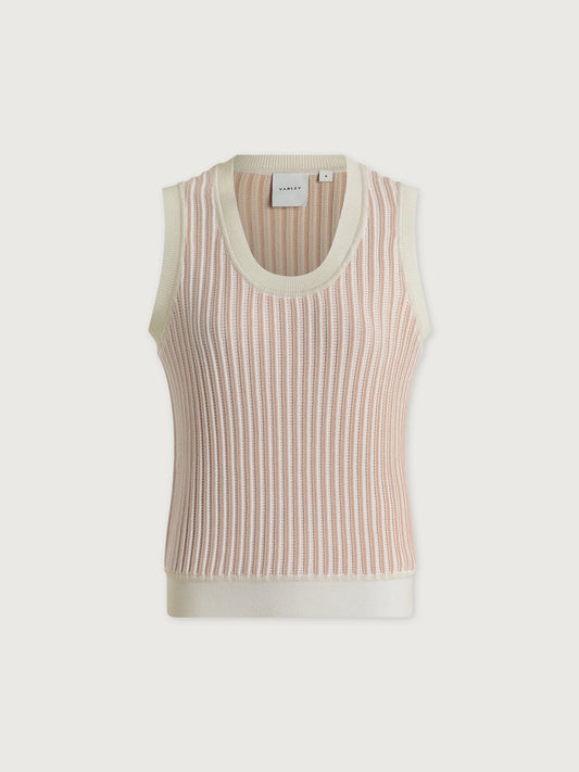 Aldcroft Stitch Knit Tank - Snow White