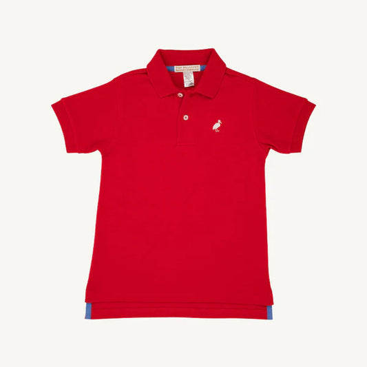 Prim and Proper Polo SS-Pima Richmond Red