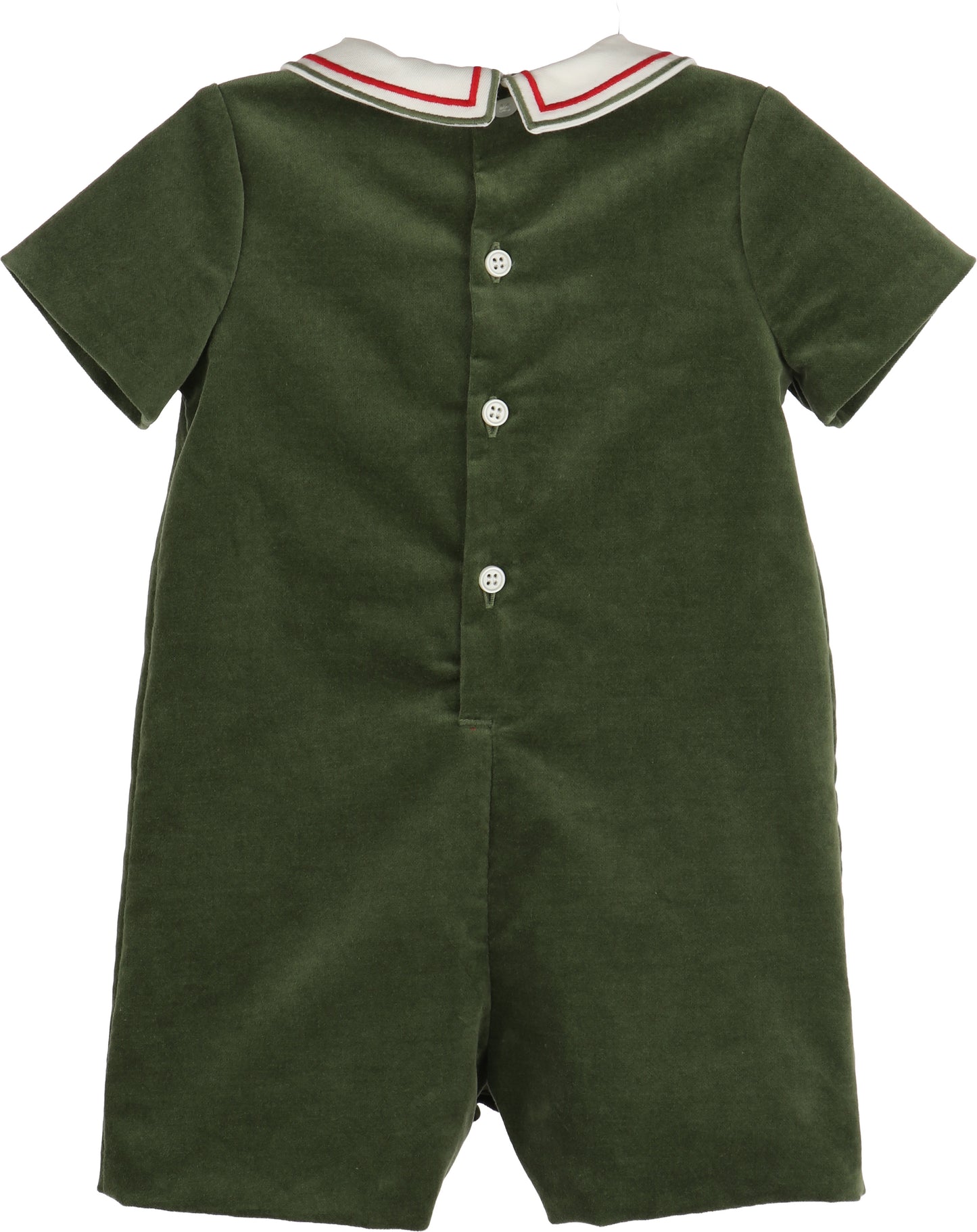 Mistletoe Velvet Boy Bubble-Green