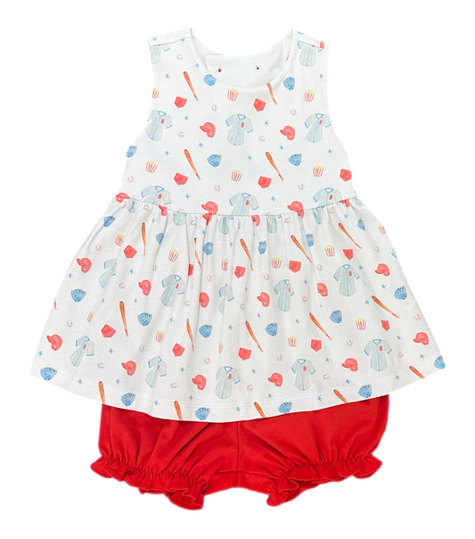 Sophia Bloomer Set - Baseball Bloomer Set *PRESALE*