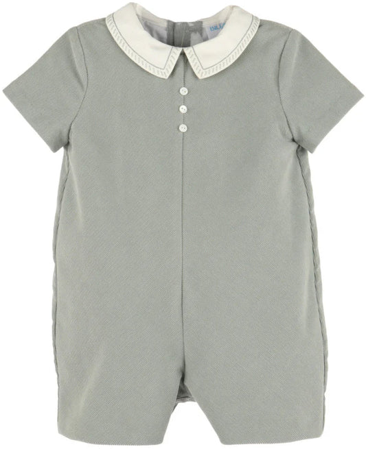 Cozy Cord Boy Romper - Green