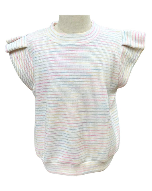 Rainbow Stripe Knit Set