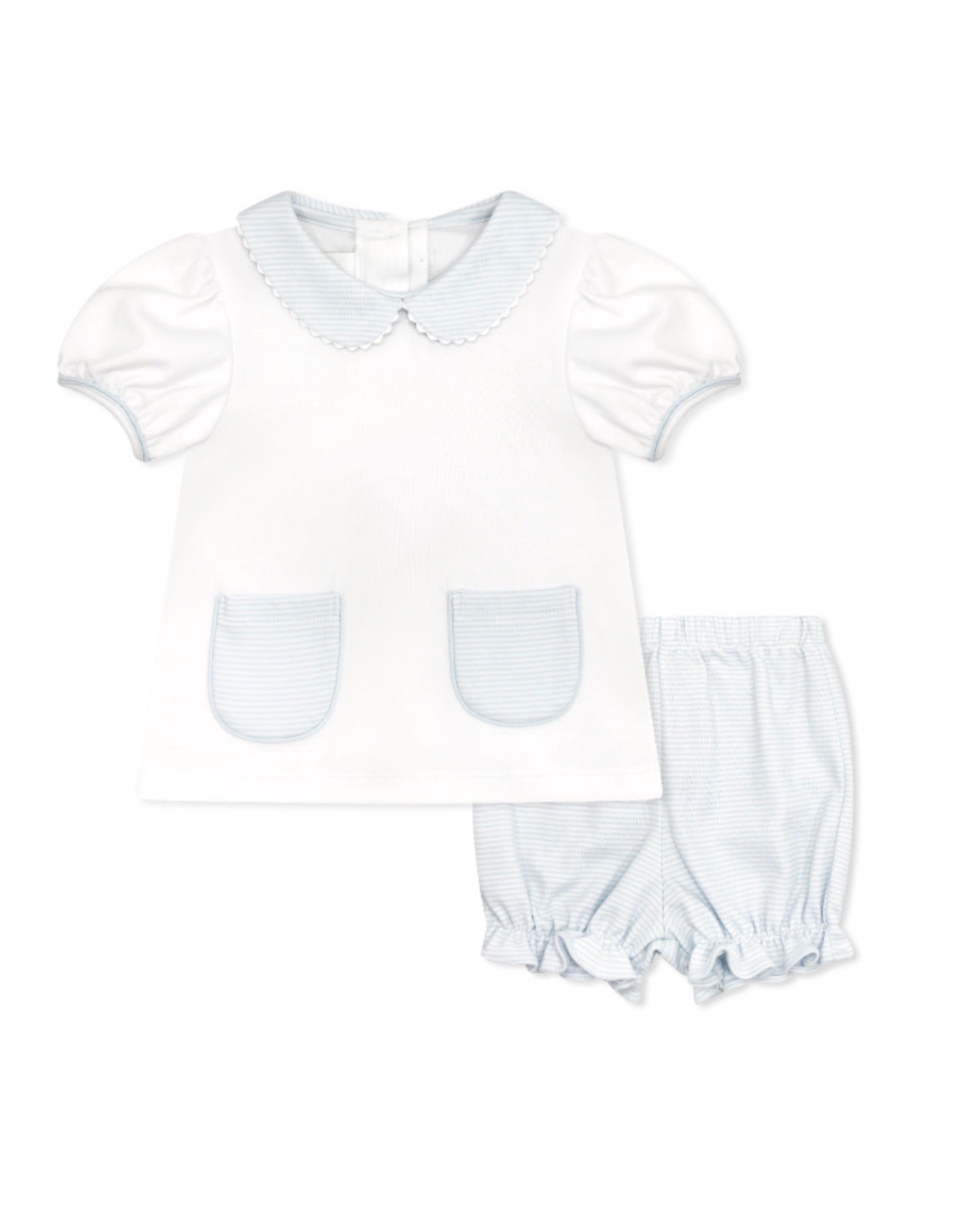 Blessings Bloomer Set - Louisville Blue Ministripe