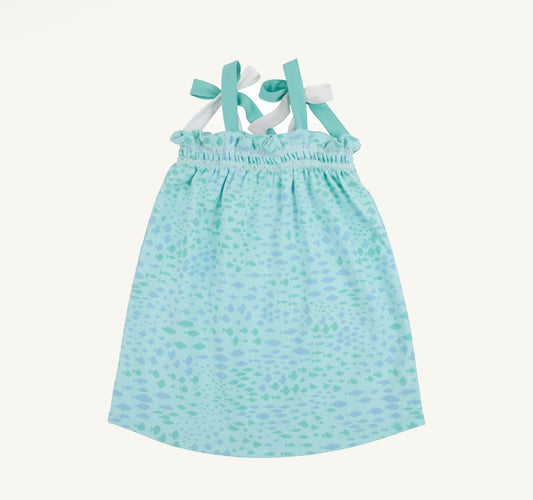 Laineys Little Dress - Sarasota School of Fish/Worth Ave White