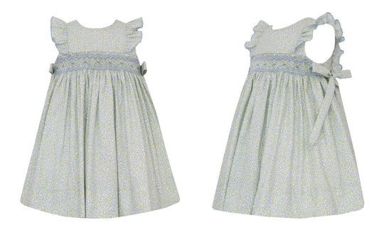 Arabella French Blue Floral Dress **PREORDER- Ships March 1st**