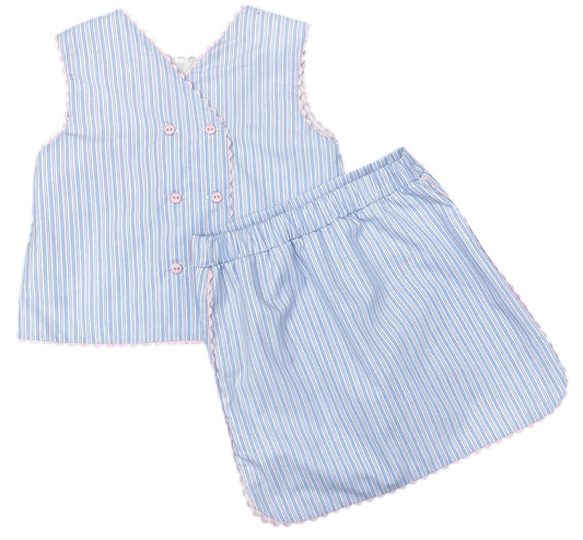 Layla Skort Set - Pink Stripe Limited Edition