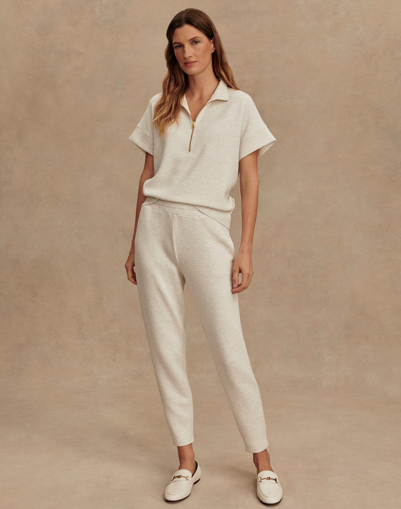 The Slim Pant 27.5 - Ivory Marl