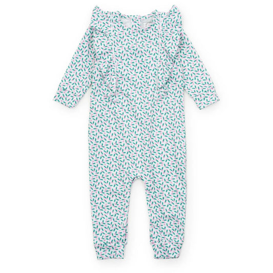 Evelyn Girls' Romper - Holly Holiday