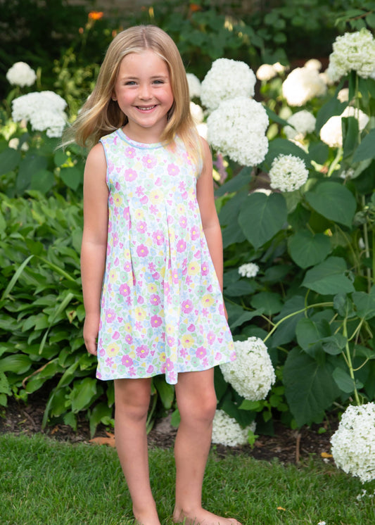 Penny Pleat Dress - Blossoms and Blooms