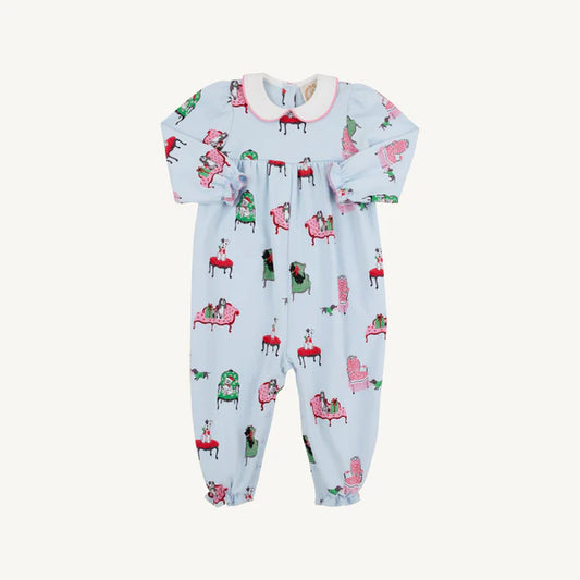 Long Sleeve Britt Romper - Paw- recious