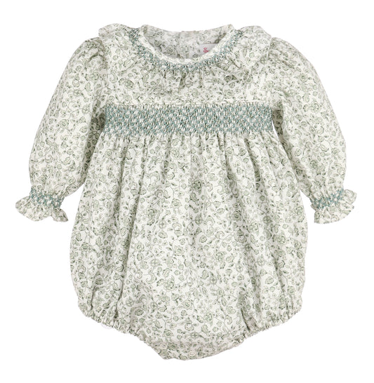 Heirloom Floral Bubble - Blue Green