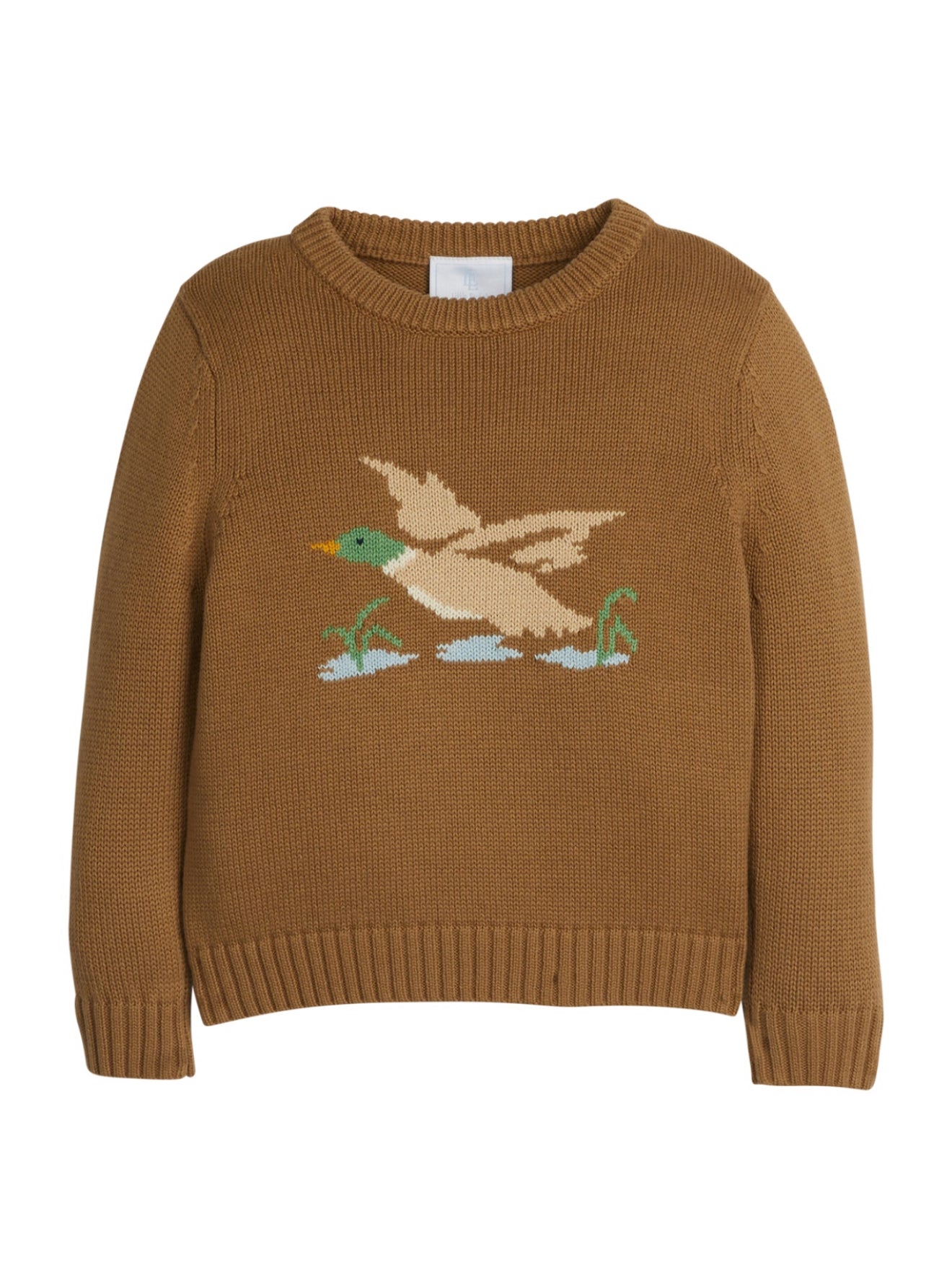 Intarsia Sweater-Mallard