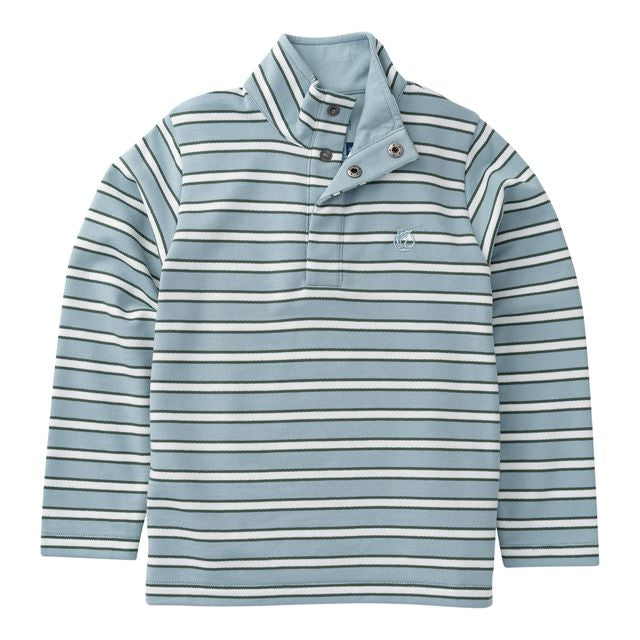 Boys' Sporty Snap Pullover - Arona Stripe *PREORDER*