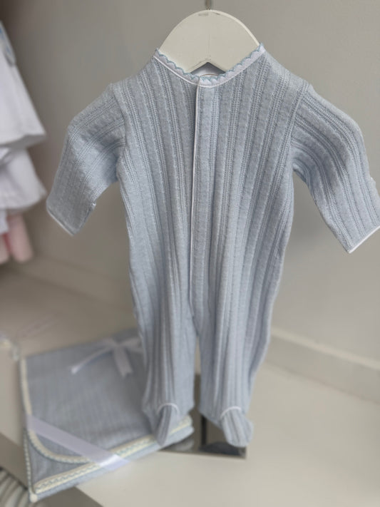 Amory Footie- Blue