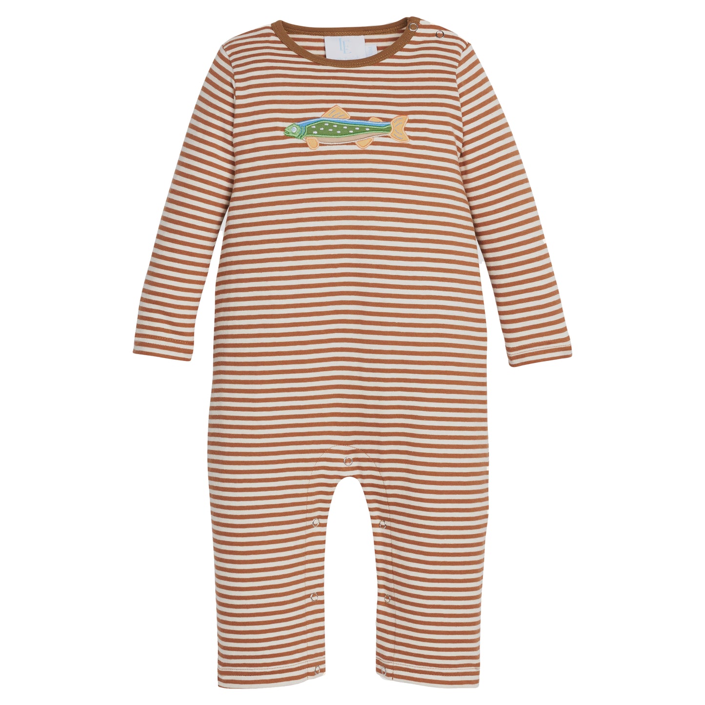 Applique Romper - Brook Trout