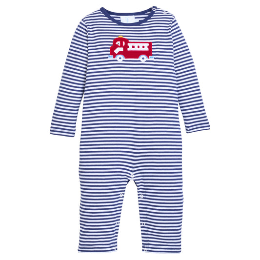 Applique Romper - Fire Truck