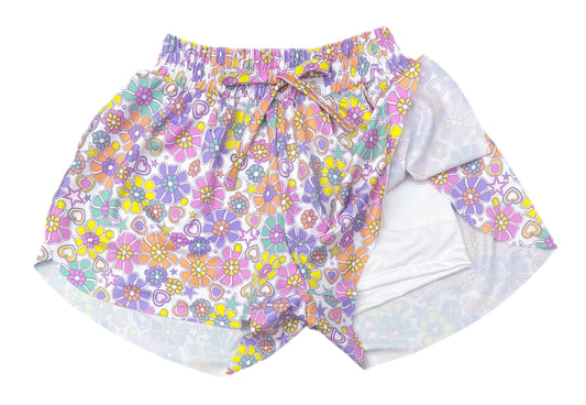 Retro Floral Butterfly Shorts *PRESALE*