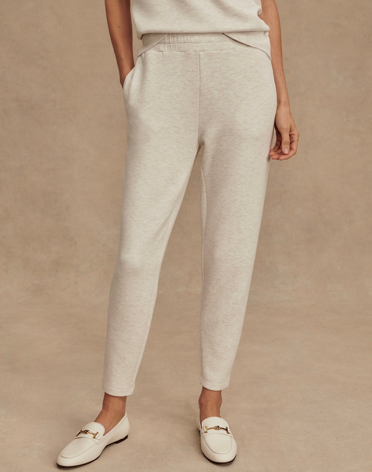 The Slim Pant 27.5 - Ivory Marl