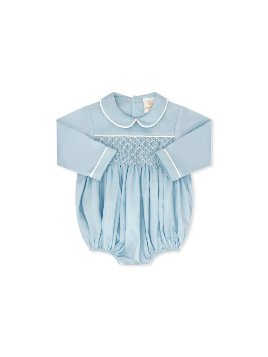 Windsor Bubble - Birmingham Blue Pique, Smocking