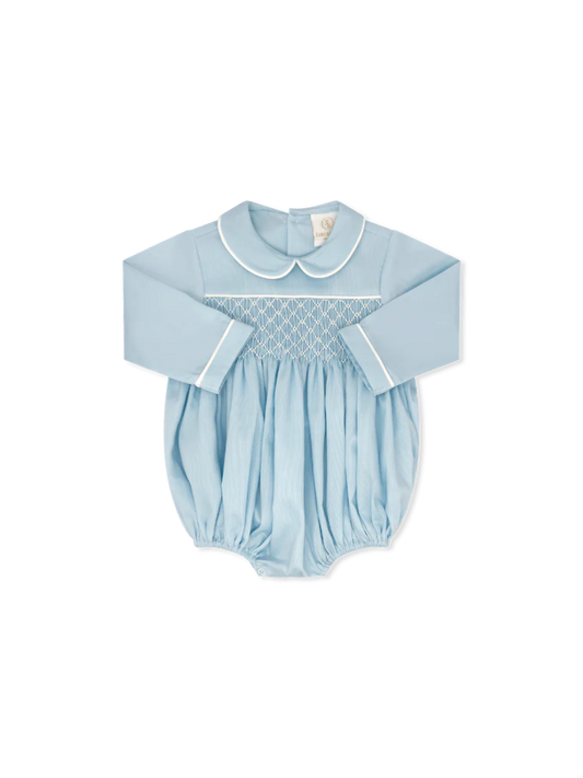 Windsor Bubble - Birmingham Blue Pique, Smocking