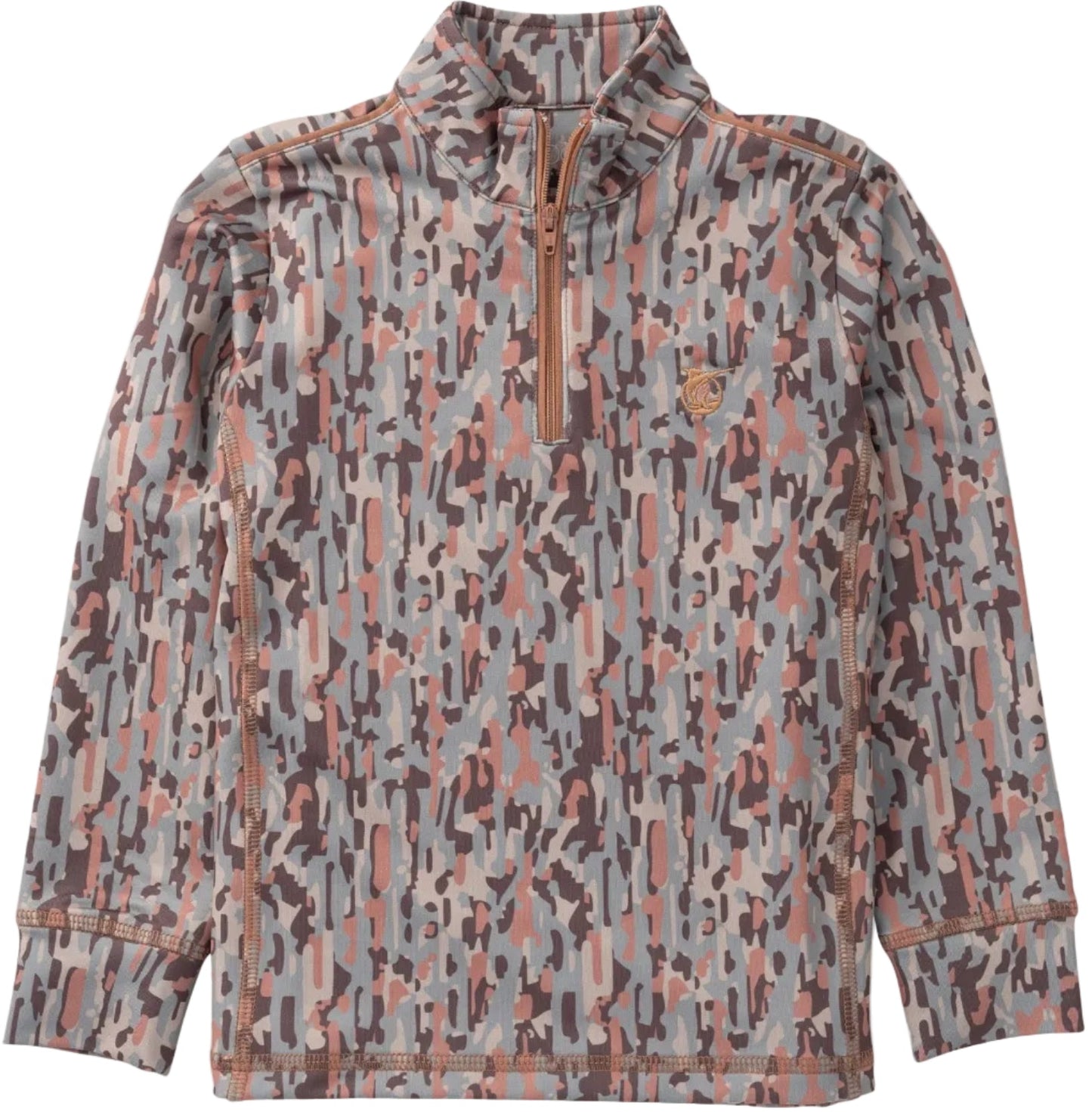 Boy's PRO Performance 1/4 Zip Pullover - Stay in the Lines Camo