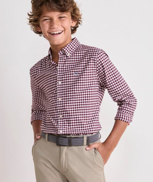 Skysail Performance - Gingham Crimson