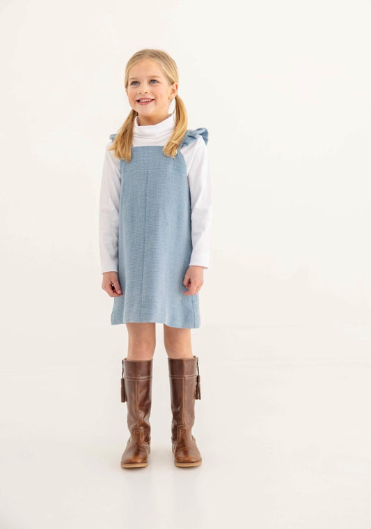 Julia Jumper- Tweed- Barnsley Blue/Palmetto Pearl