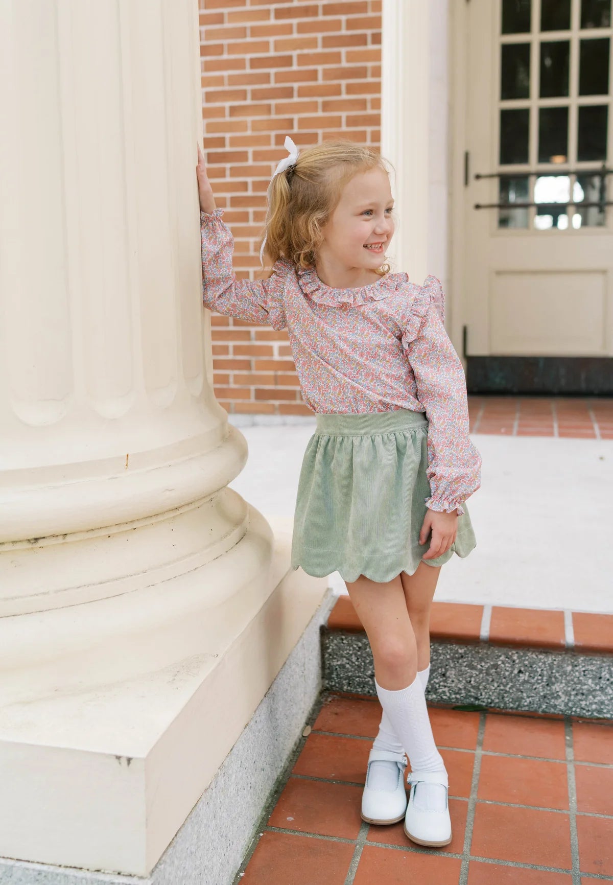 Autumn Garden Blouse and Skirt Set