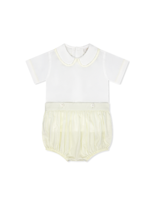 Brody Button On- Blessings Yellow Bottom with Blessings  White Top