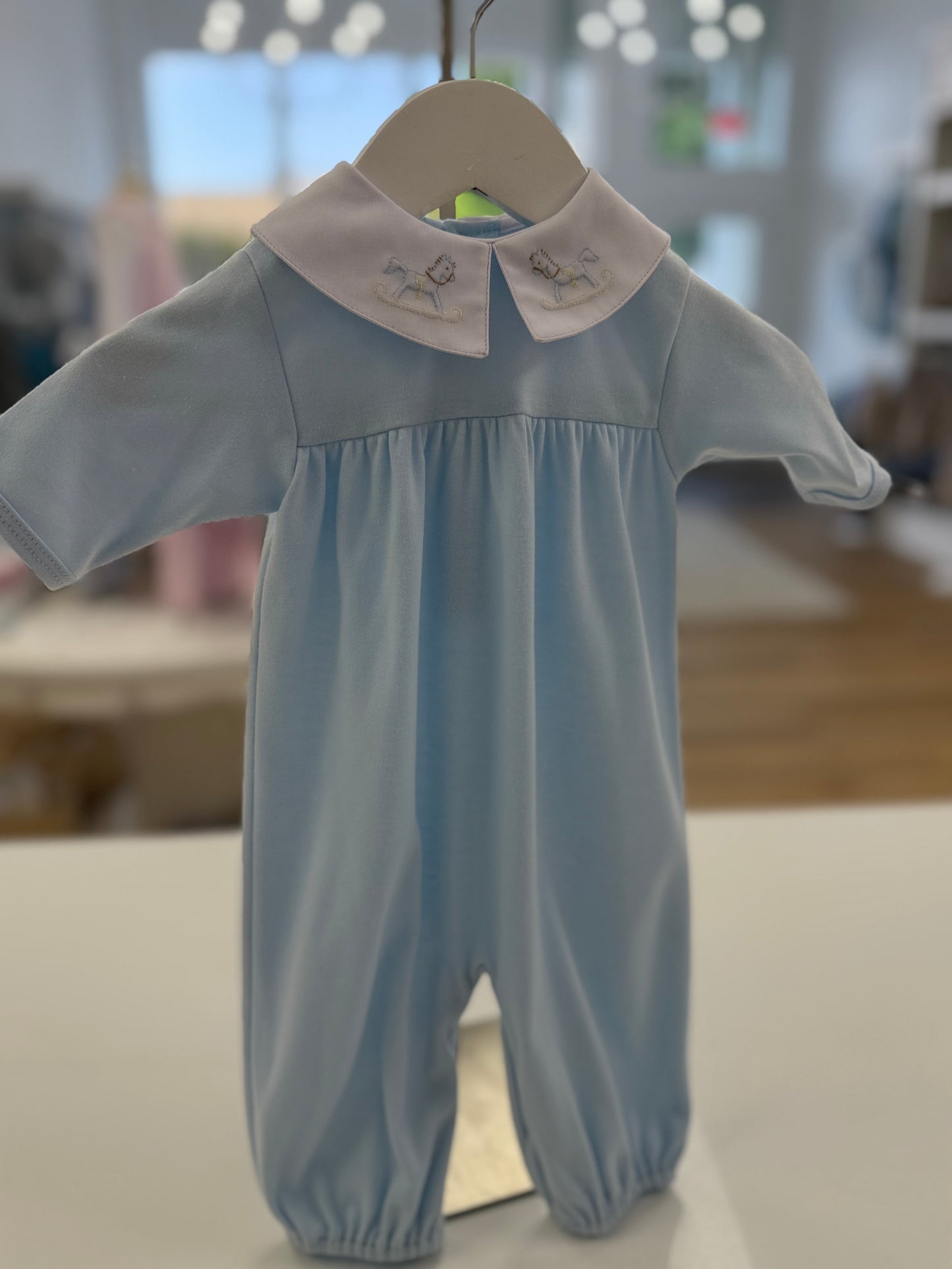 Blue Knit Converter- Tiny Horse