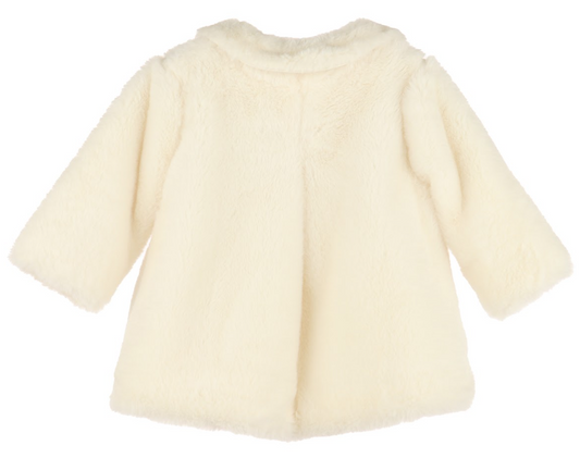 Ivory Cozy Fuzzy Coat