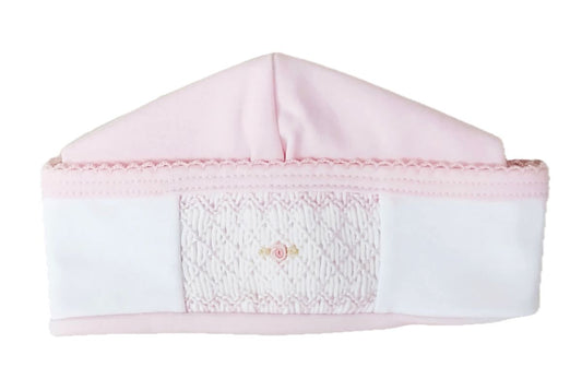 Classic Pink Smocked Hat