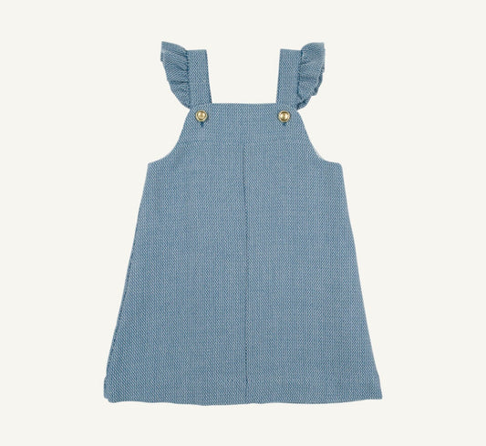 Julia Jumper- Tweed- Barnsley Blue/Palmetto Pearl
