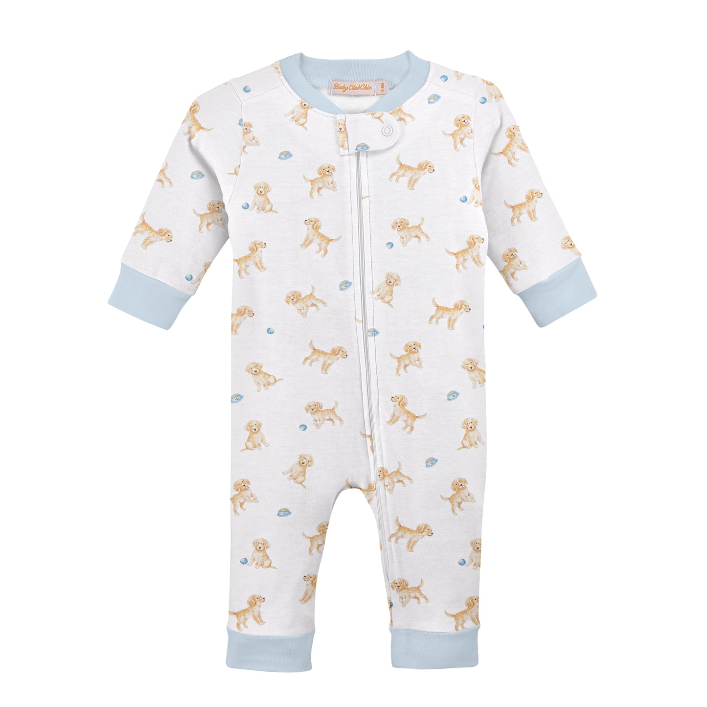 Tiny Puppies Zippered Romper