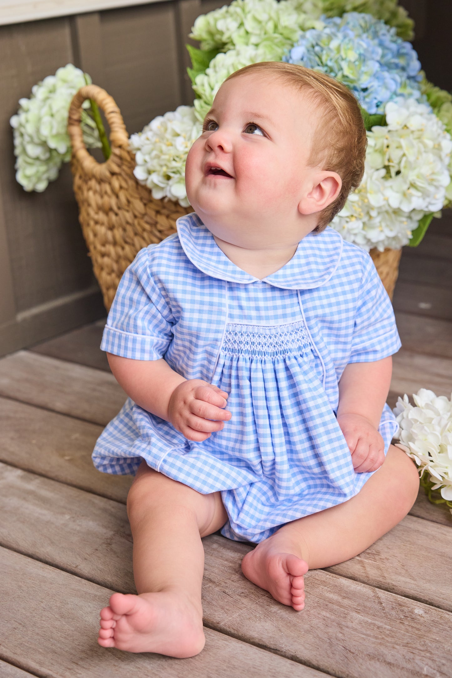 Chest Smocked Bubble - Mayfair Gingham