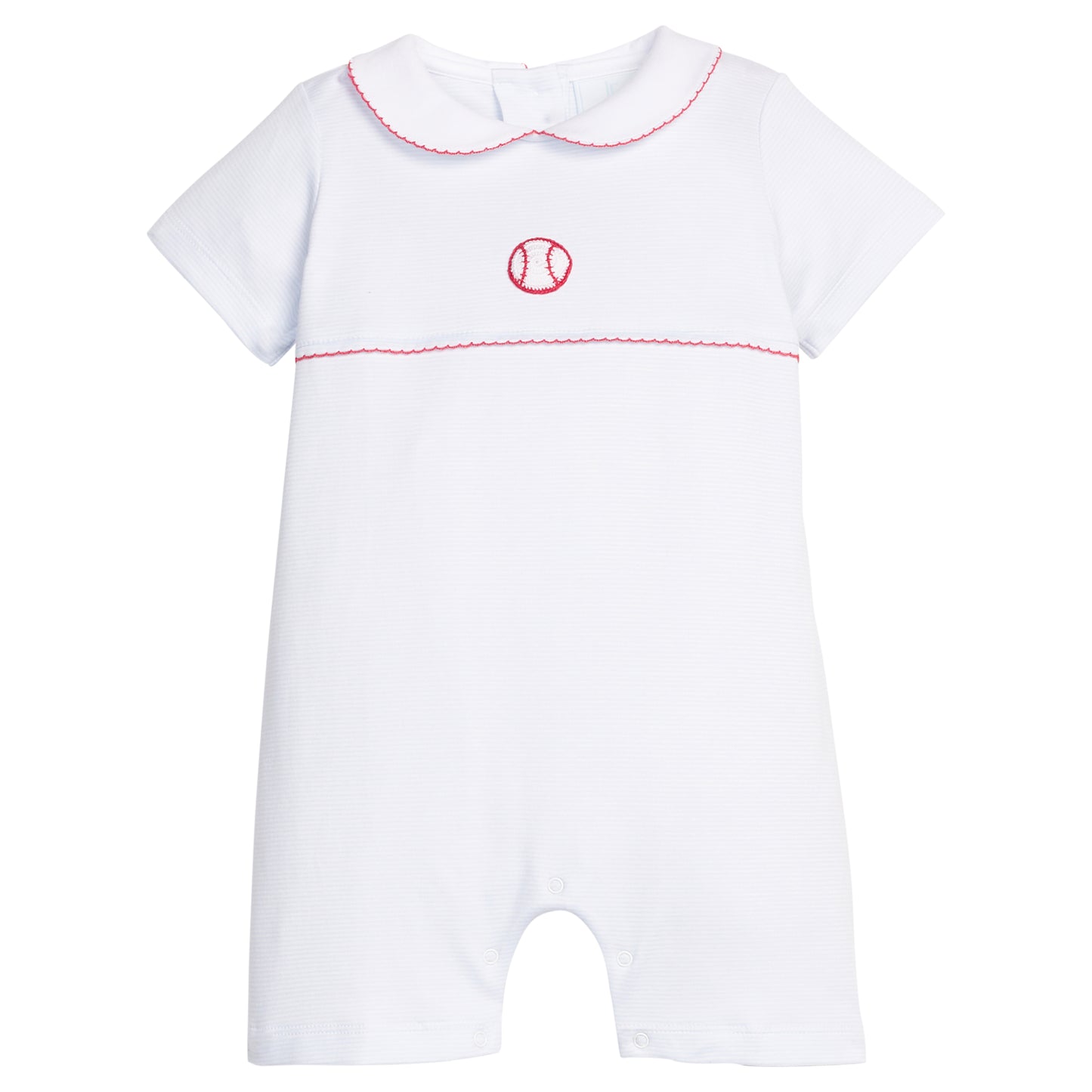Crochet Ream Romper - Baseball