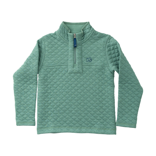 Boys Quilted Zip Pullover