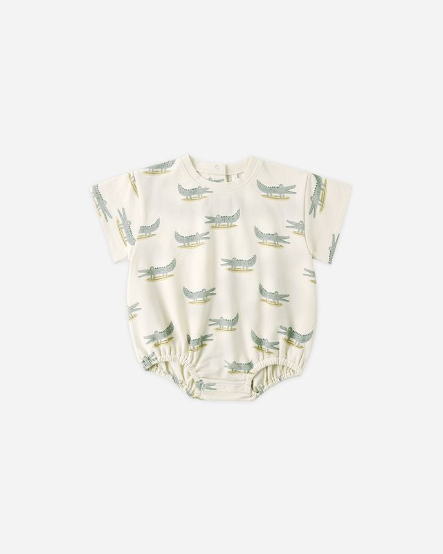 Relaxed Bubble Romper - Alligators