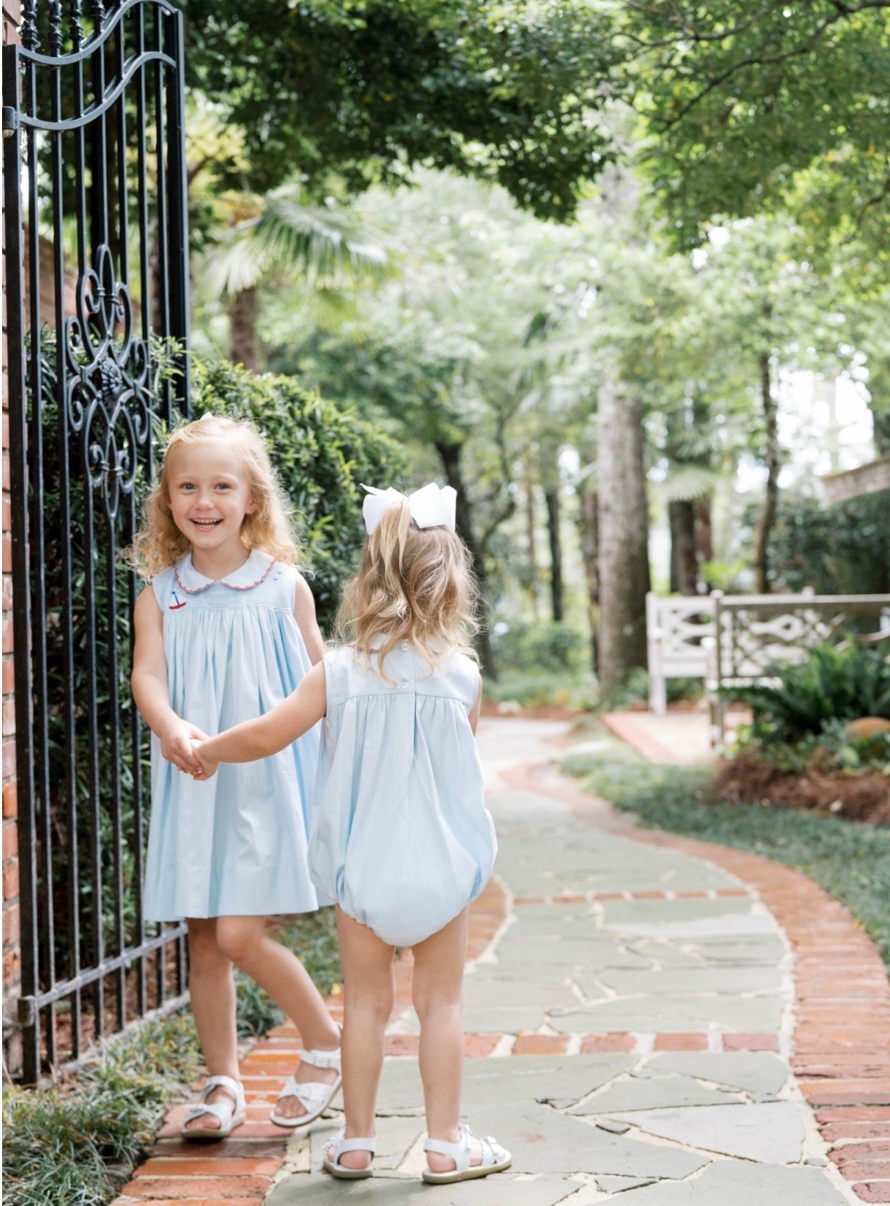 Ella Dress - Brentwood Blue Pique, Sailboat