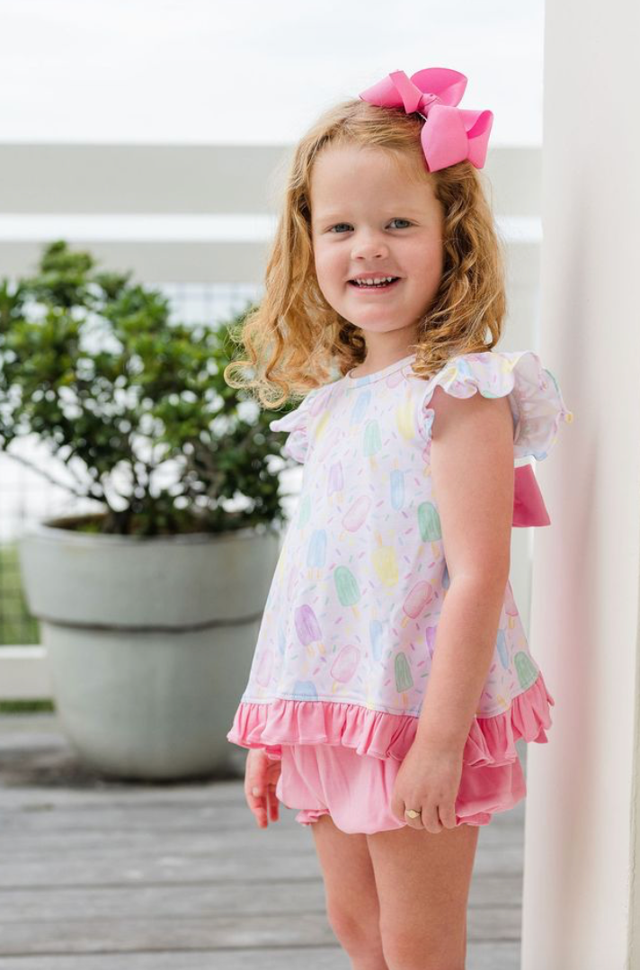 Mae Banded Shorts Set - Popsicle Style Banded Short Set