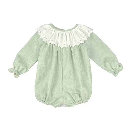 Amanda Lace Collar Bubble - Green