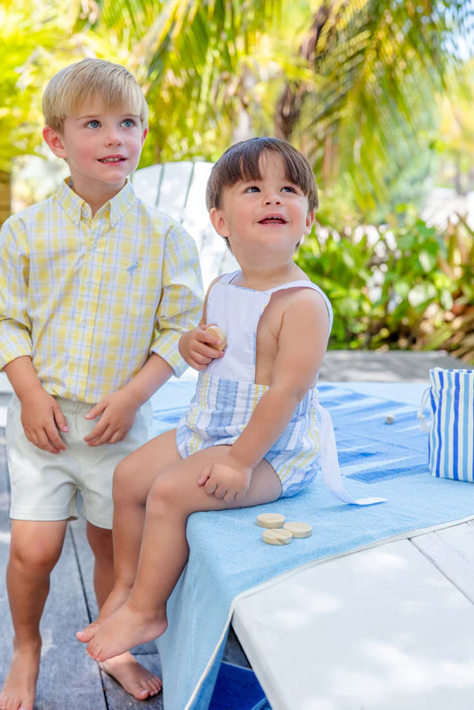 Sayre Sunsuit - SoBro Seersucker