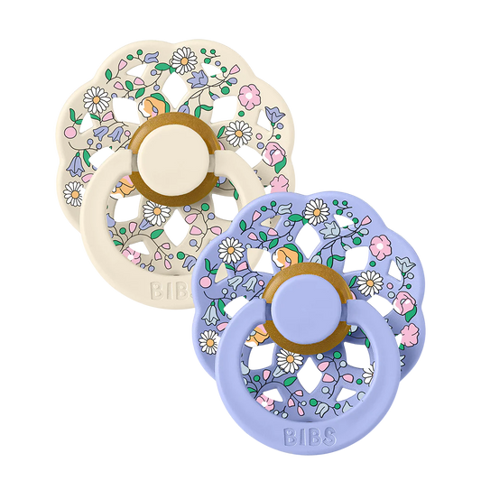 BIBS x LIBERTY Boheme 2 Pack Chloe Meadow - Ivory Mix 2